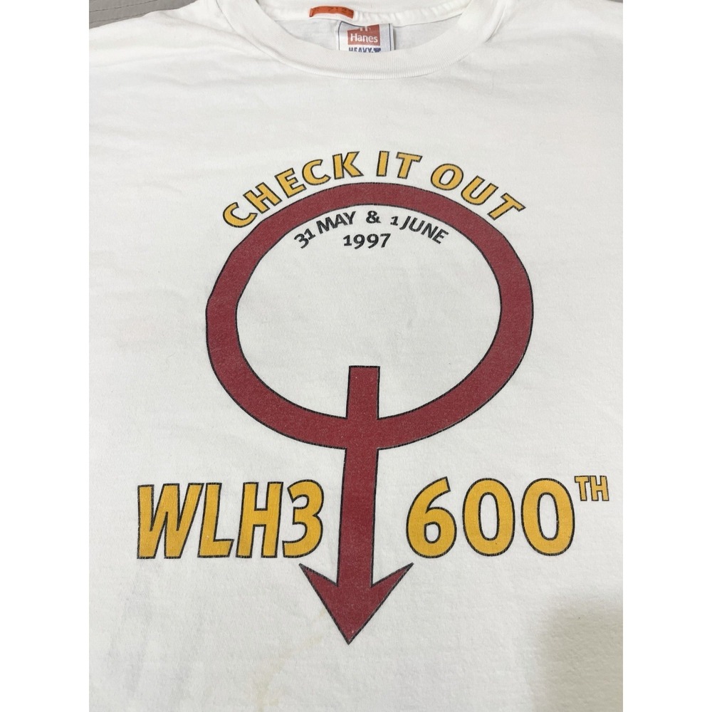Vtg West London Hash House Harriers WLH3 600th Run Race Tee Shirt Devil Sz XL - Picture 4 of 14